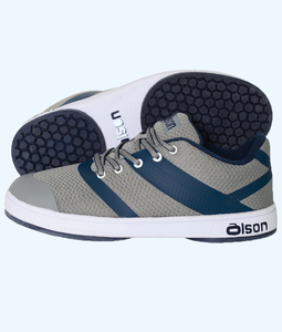 Women's CrossKicks Grey/Navy -Double Gripper